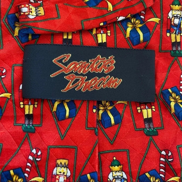 100% Silk Handmade Nutcracker Christmas Mens Tie - Picture 4 of 7